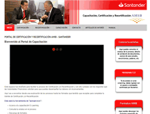 Tablet Screenshot of capacitacionsantander.com.mx